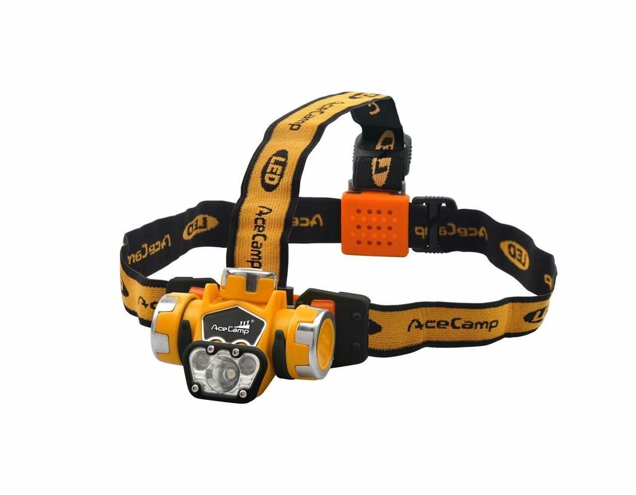 Фонарь налобный AceCamp Power Bank Headlamp, оранжевый