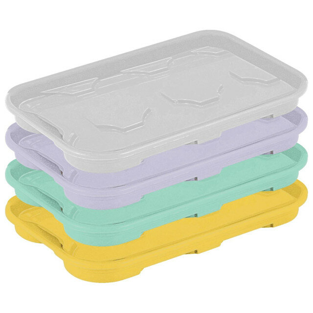 фото Универсальный поддон ingreen для пластиковых или торфяных горшочков для рассады 400 мл 6 ячеек микс