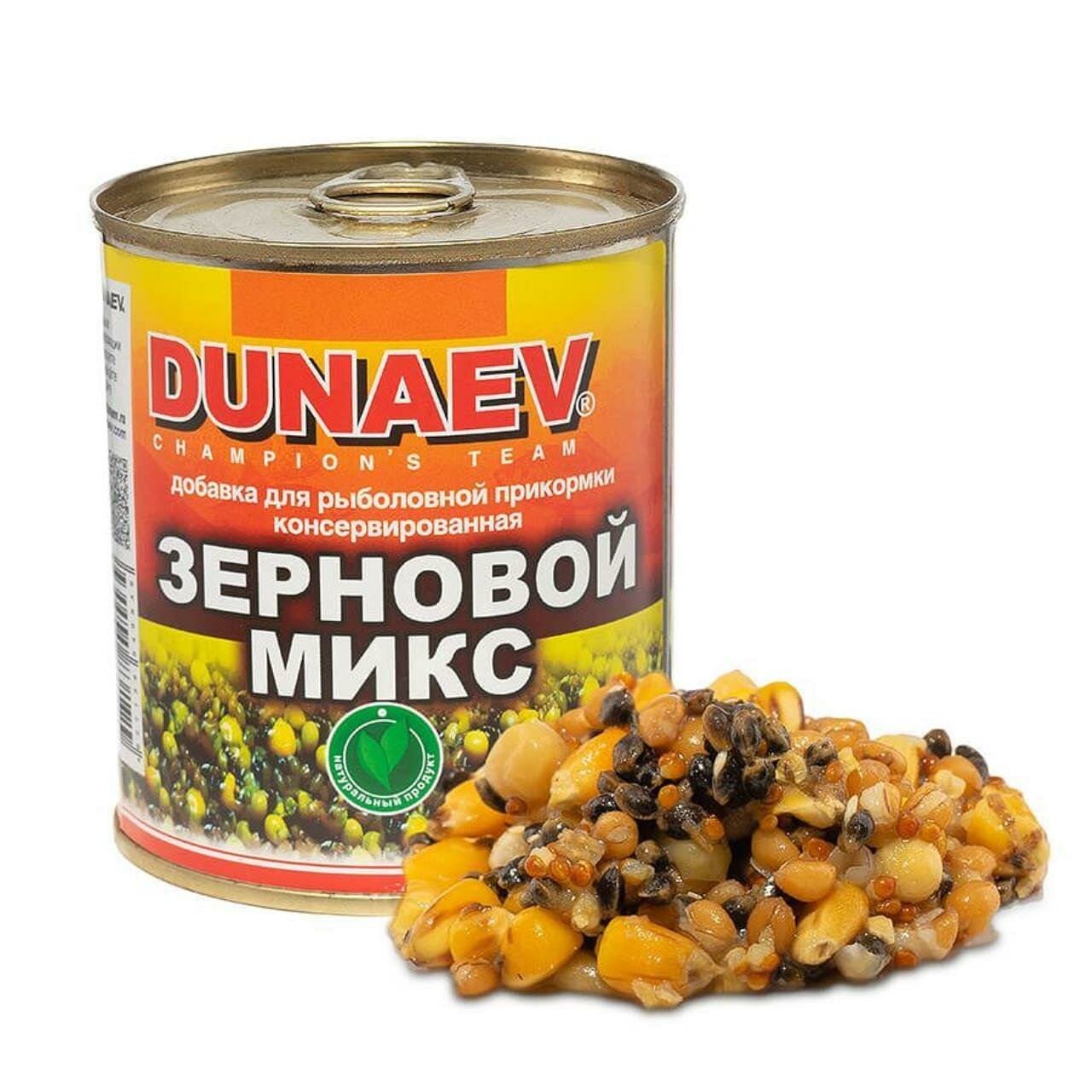 Добавка в прикормку Dunaev 0.32л зерновой MIX (банка: металл)