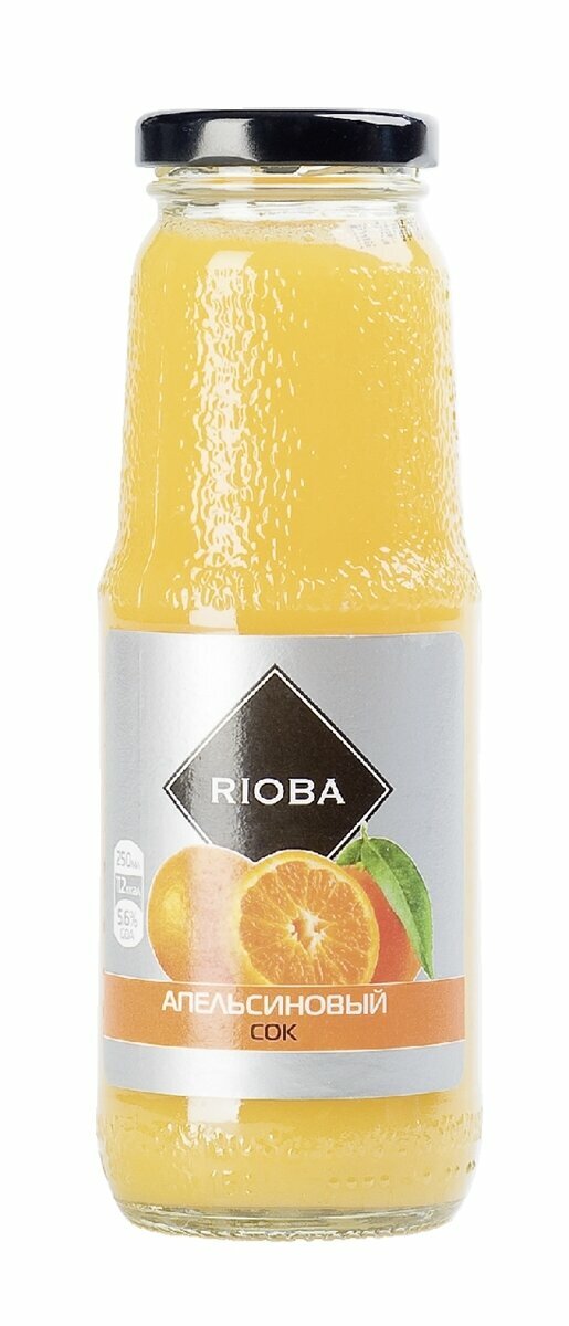 Сок апельсиновый RIOBA, 250мл х 8 шт. - фотография № 2