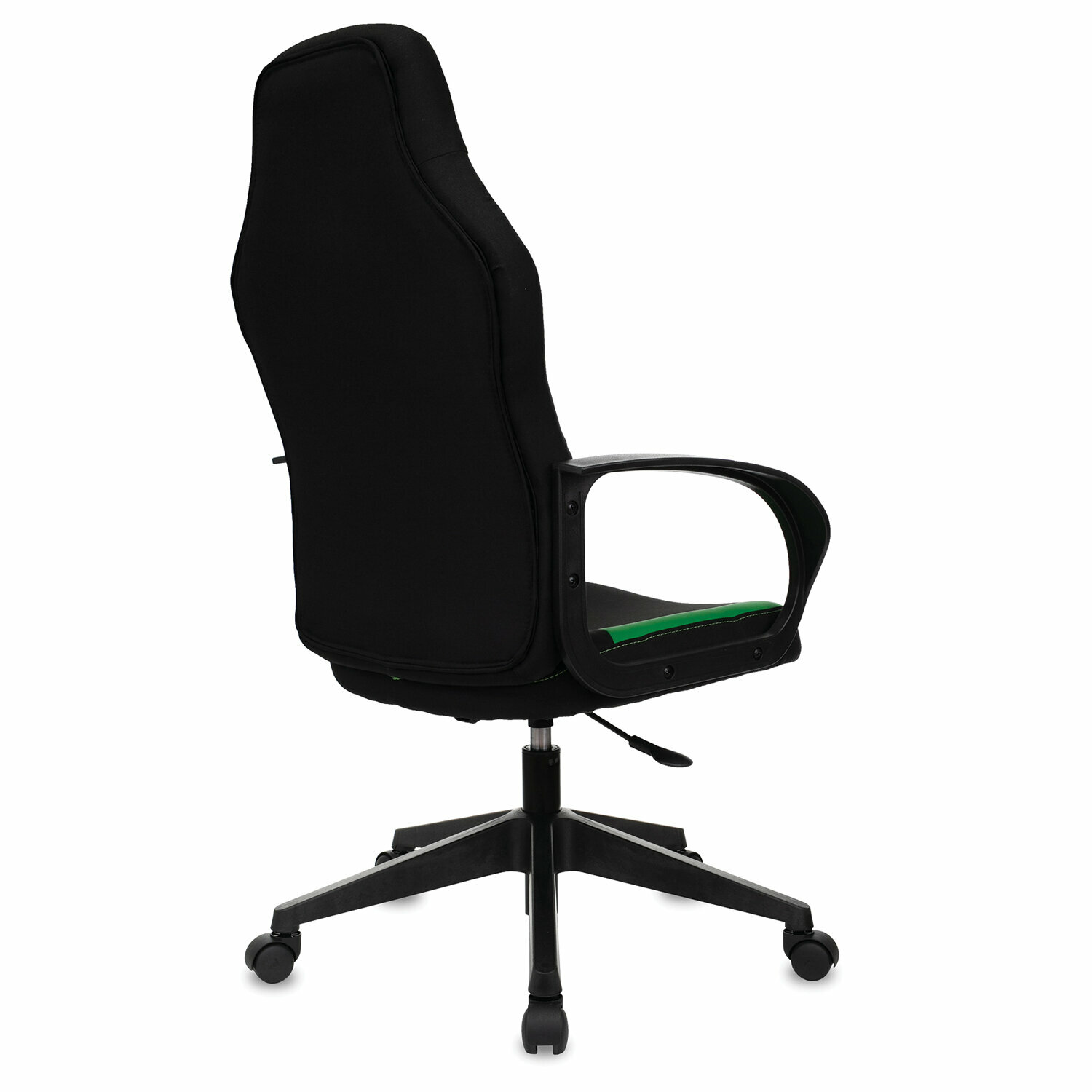 Кресло компьютерное BRABIX "Alpha GM-018", ткань/экокожа, черное/зеленое, 532639, GM-018_532639 - фотография № 3