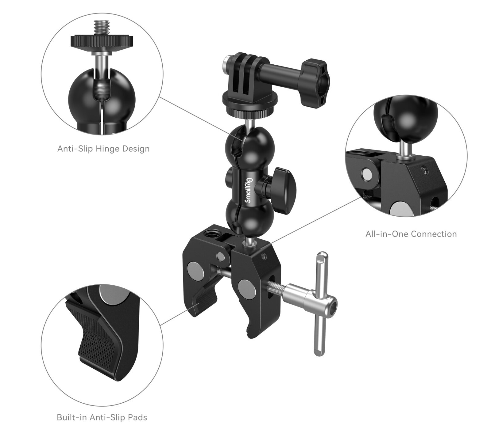 Держатель SmallRig 4373 для камер, экшн-камер и смартфонов