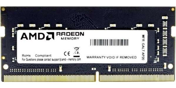 Оперативная память для ноутбука 16Gb (1x16Gb) PC4-25600 3200MHz DDR4 SO-DIMM CL22 AMD R9