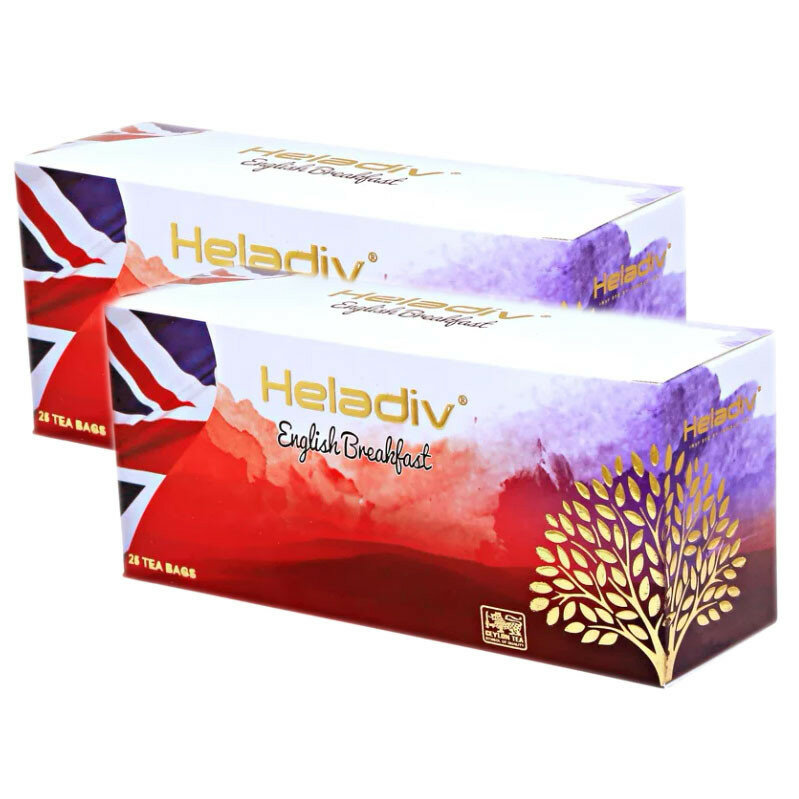 Чай Heladiv English Breakfast (английский завтрак) в пакетиках, 2x25шт