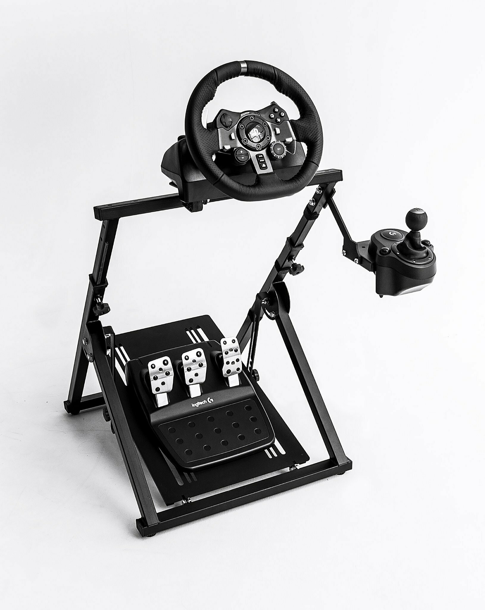 Стойка/подставка для игрового руля М86 Эксперт (Logitech/Thrustmaster/Fanatec/Moza/Simagic)