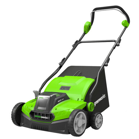 Аэратор-скарификатор Greenworks GD40SC36 40V 2511507UB (36 см) аккумуляторный с 4 Ач аккумулятором и зарядным устройством