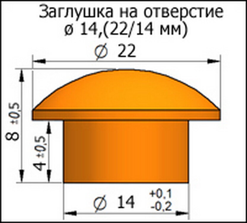 Заглушка деревянная на отверстие, D 14 мм, сосна (100 шт/уп). - фотография № 2