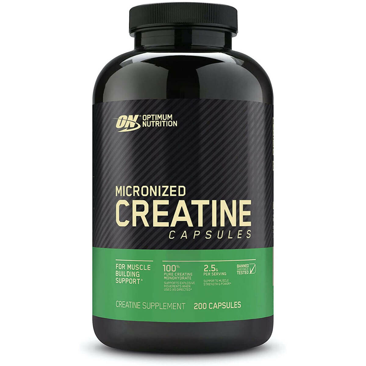 Креатин Optimum Nutrition Creatine 2500 Caps (200 шт) без вкуса