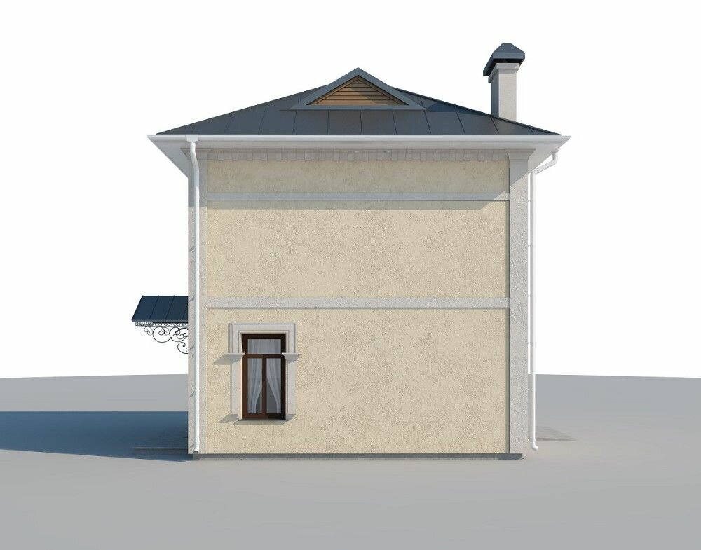(48м2, 6х6м) Готовый проект красивого двухэтажного дома из газобетона с гаражом - AS-2245 - фотография № 5