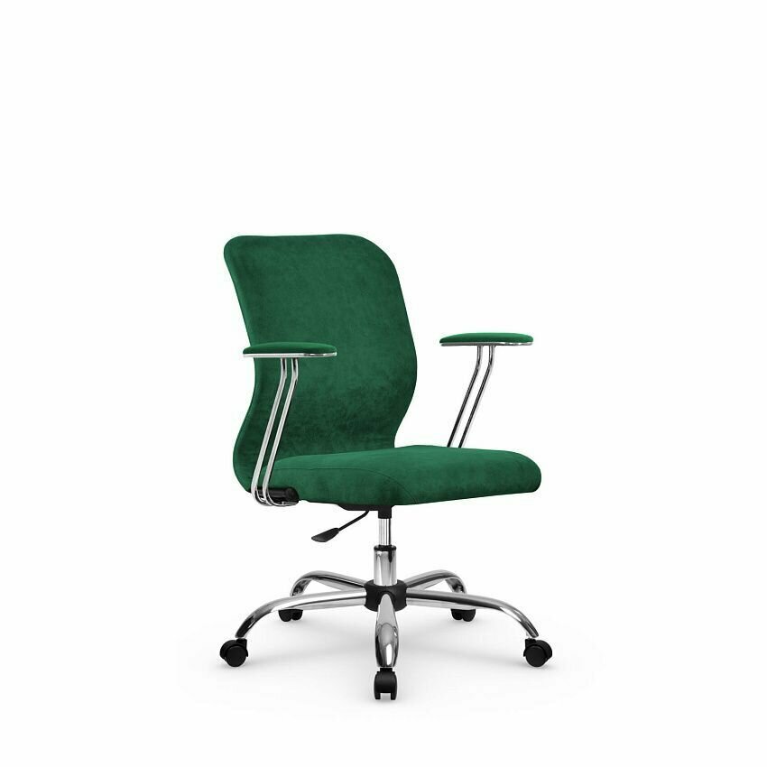 Компьютерное офисное кресло mетта SU-Мr-4/ подл. 078/осн. 006, Зеленое - фотография № 1