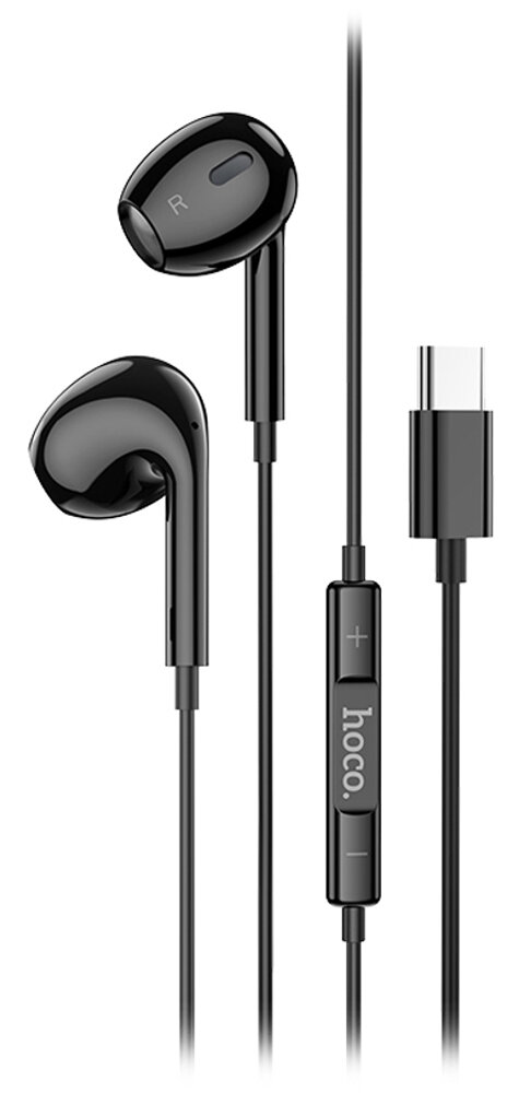 Гарнитура для моб. телефона Hoco M1 Max crystal earphones for Type-C with mic black