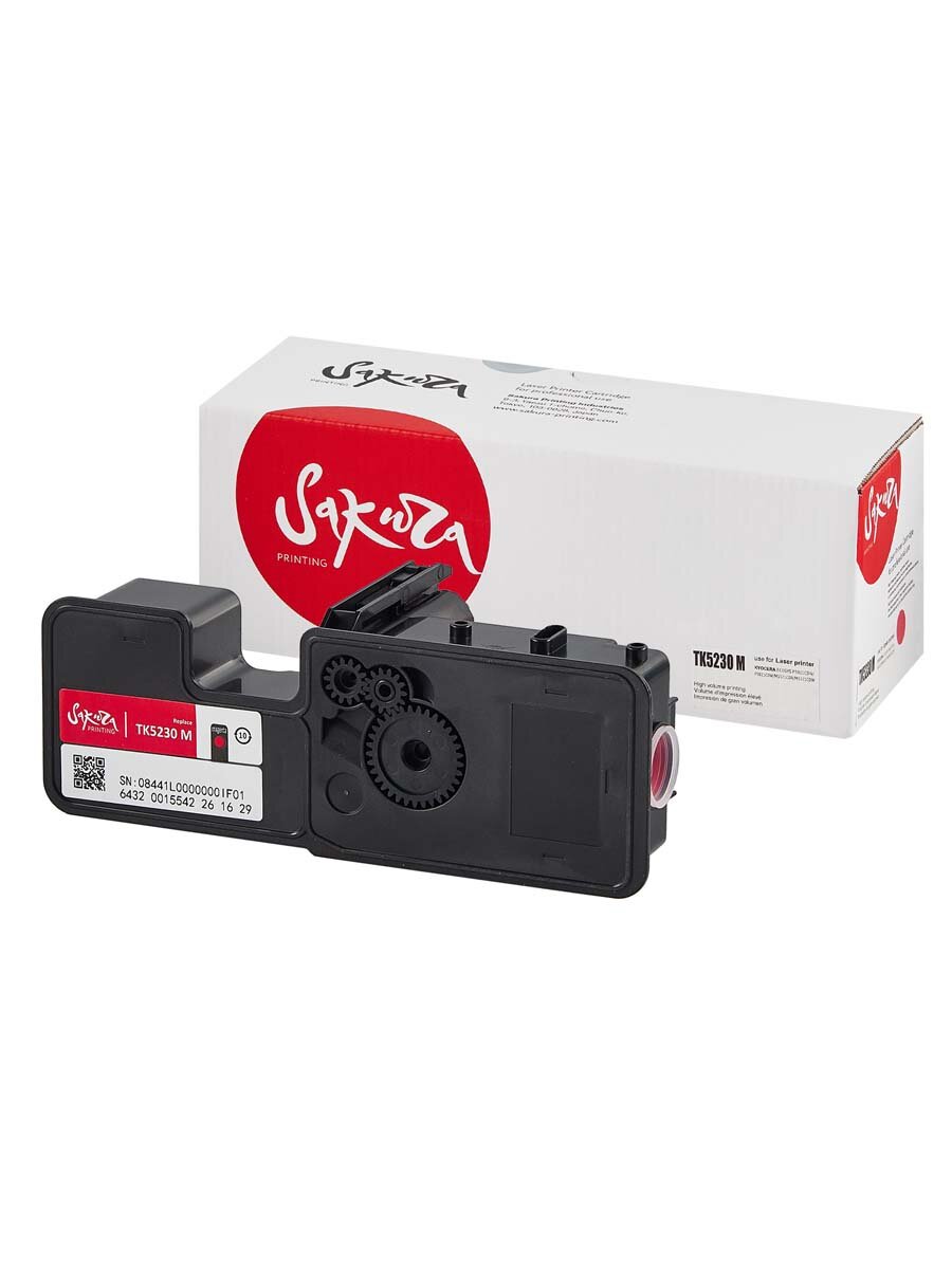 Картридж TK-5230M для Kyocera Ecosys M5521cdn, M5521cdw, P5021cdn Sakura пурпурный