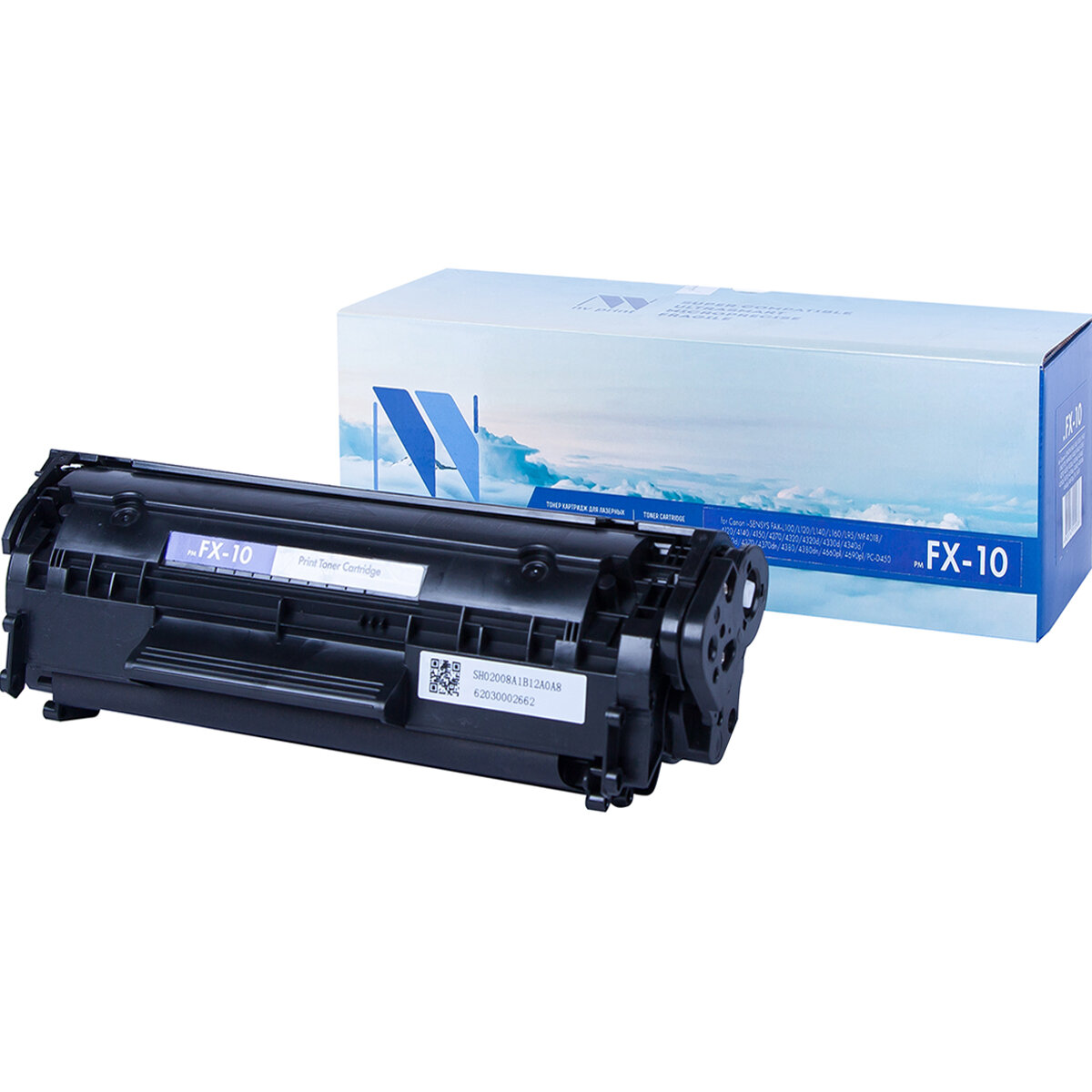 Совместимый картридж NV Print NV-FX-10 (NV-FX10) для Canon L i-SENSYS FAX-L100, L120, L140, L160, L95, MF4018, MF4120, MF4140, MF415