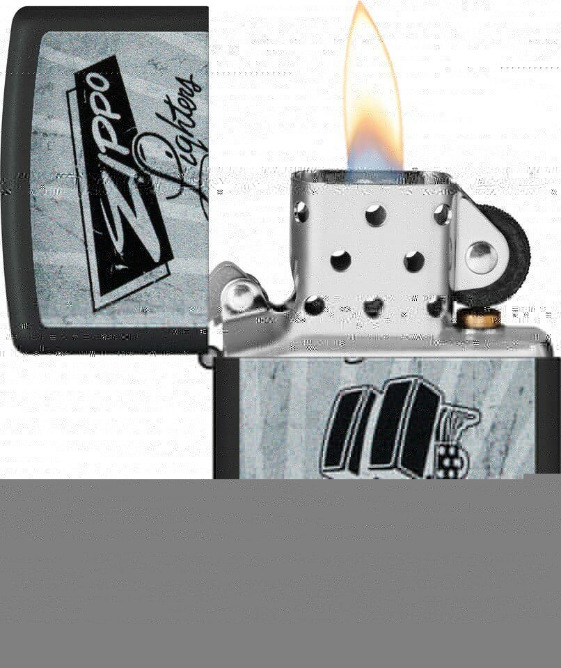 Зажигалка ZIPPO Car Design с покрытием Black Matte, латунь/сталь, черная, 38x13x57 мм - фотография № 2