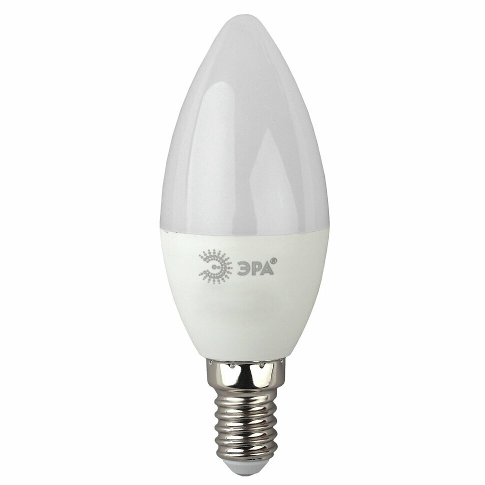 Лампа светодиодная ЭРА, 7 (60) Вт, цоколь E14, "свеча", теплый белый свет, 30000 ч., LED smdB35-7w-827-E14, 452147 - фотография № 3