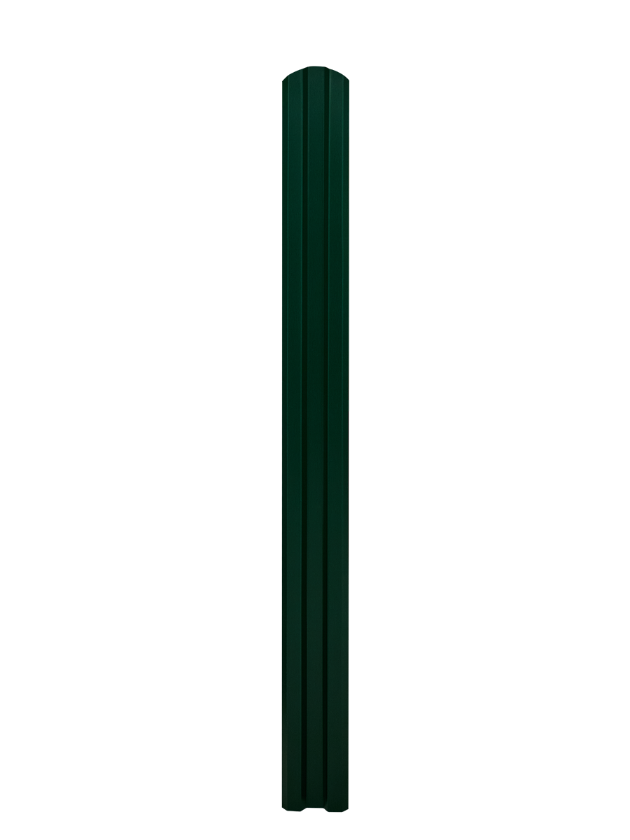 Евроштакетник Волна 1,5 м, ширина 95 мм, толщина 0,45 Зеленый мох - фотография № 3