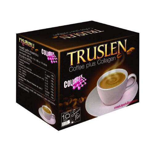 Напиток кофейный для похудения TRUSLEN Coffee Plus Collagen (труслен Кофе Плюс Коллаген), 10 саше по 16 г