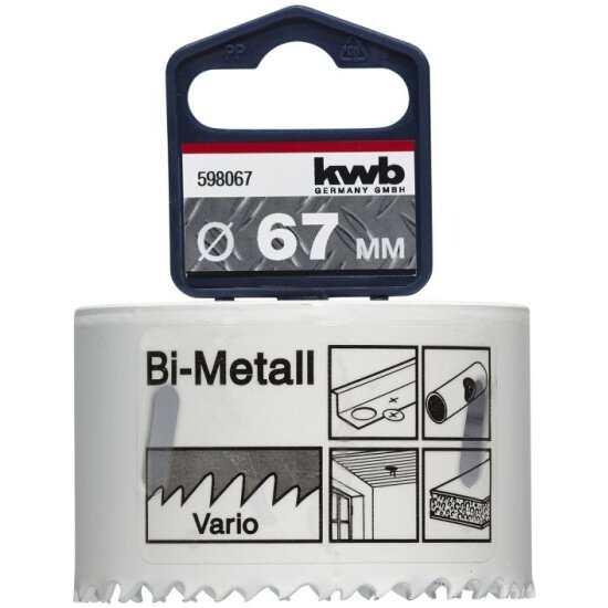 Коронка по металлу Kwb KWВ 598-067 HSS BI-METALL 67 мм