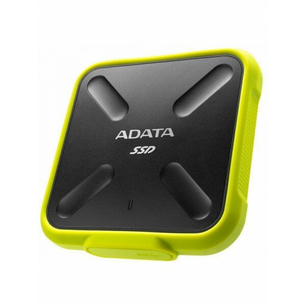 Внешний твердотельный жесткий диск 3.3 1TB ADATA SD700 External SSD ASD700-1TU31-CYL USB 3.1 Gen 1, 440/440, MTBF 2M, 3D V-NAND TLC, 800TBW, DWPD, IP68, Yellow, RTL