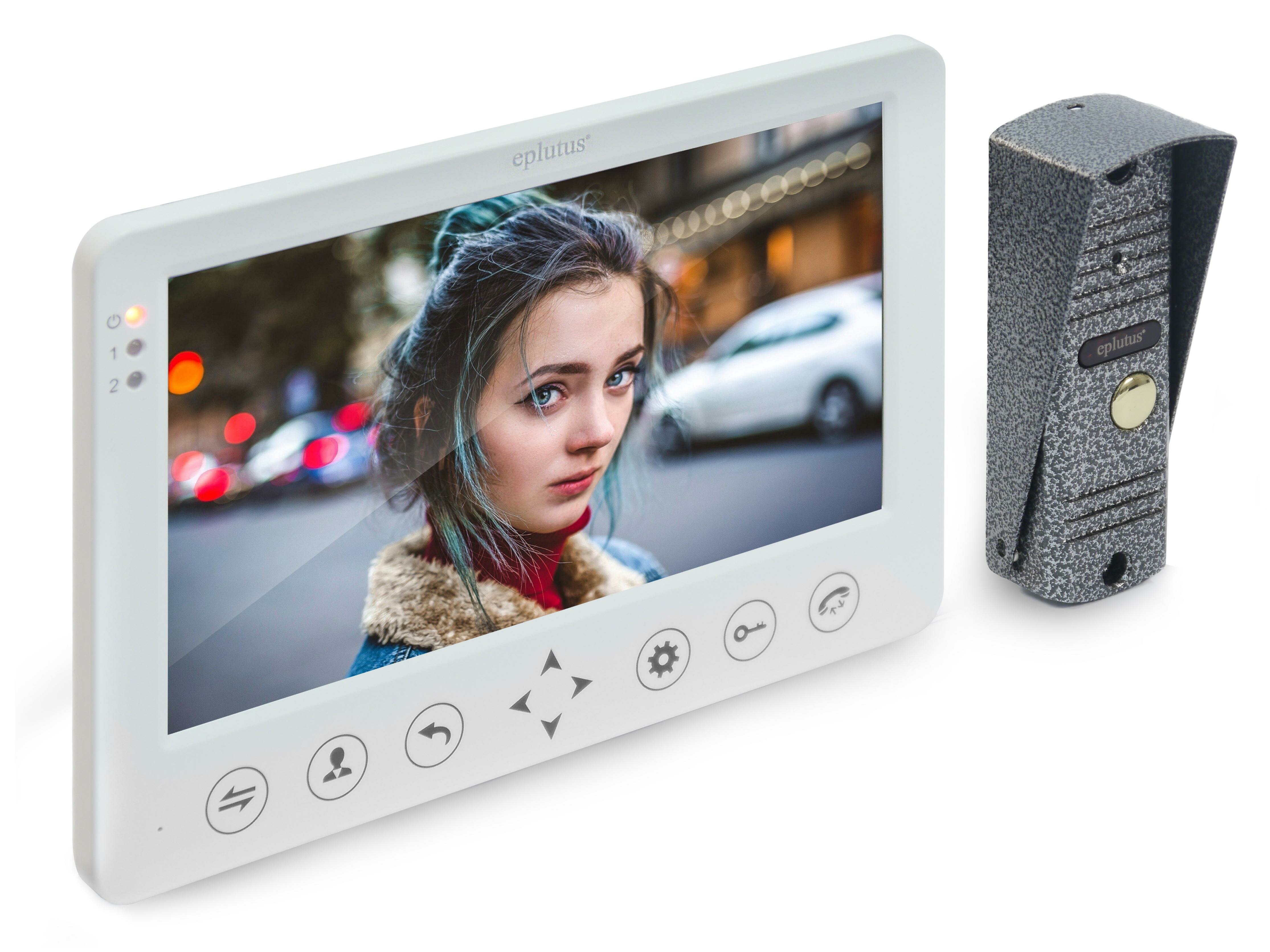 Проводной видеодомофон Эплутус EP-4815 (S1737RU) с записью по датчику движения / домофон для дома / домофон в дверь / видеодомофон в квартиру