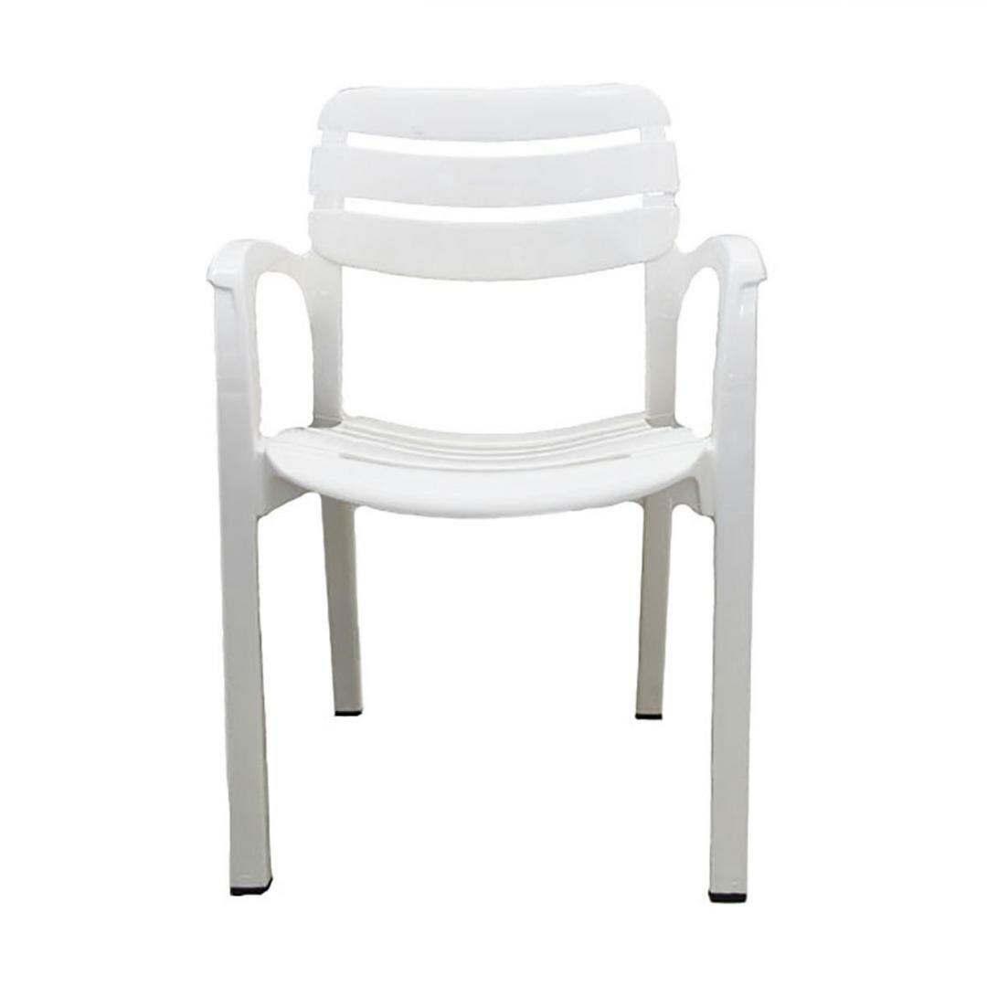 Кресло пластиковое Стандарт Пластик Далгория 83х44х60 см белое 110-0004