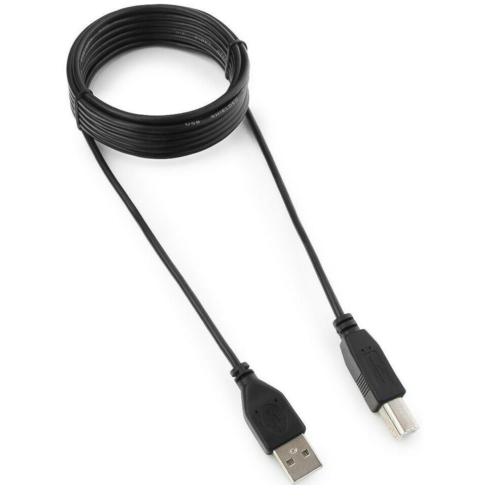 Кабель USB 2.0 A (M) - B (M), 3м, Гарнизон (GCC-USB2-AMBM-3M)