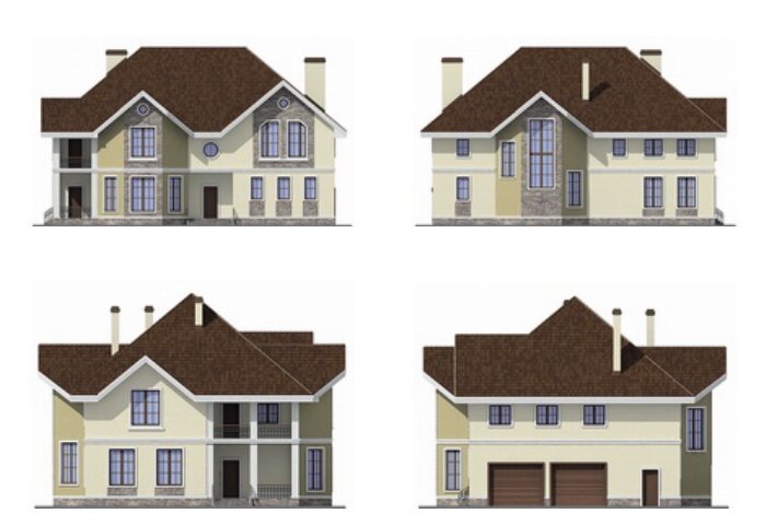 Проект дома Plans-38-32 (331 кв.м, поризованный кирпич 640мм) - фотография № 2