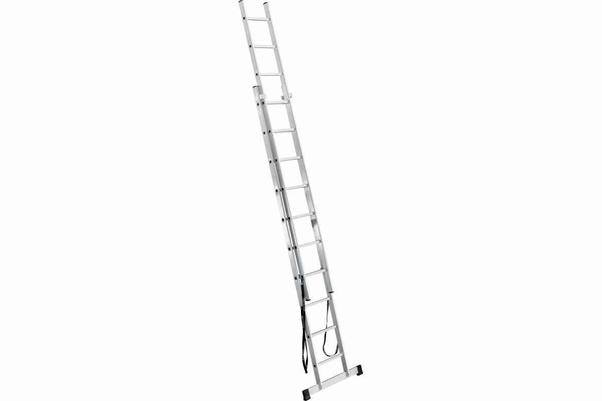 Алюминиевая 2-секционная лестница UFUK 2х10 ступеней 411210