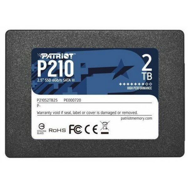 Накопитель SSD 2Tb Patriot P210 P210S2TB25