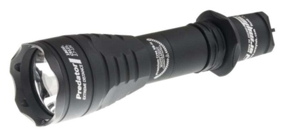 Тактический фонарь Armytek Predator XP-L HI, черный, 930lm (F01603BW)