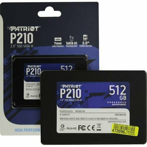 SSD Patriot P210 P210S512G25