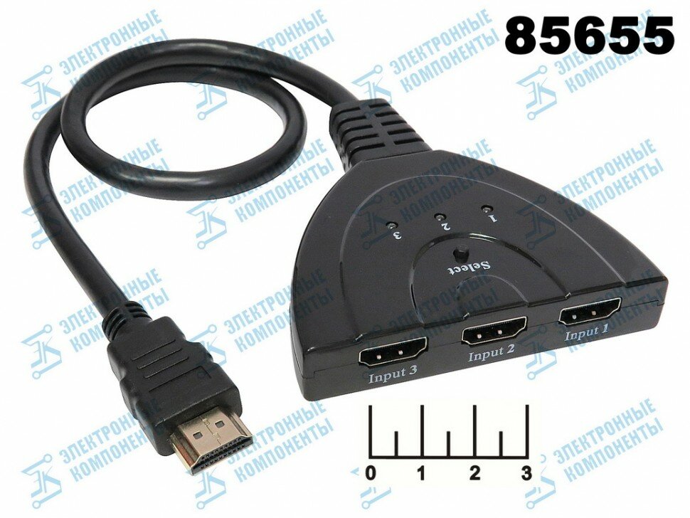 Видеосвитчер HDMI 3 входа 1 выход OT-AVW26