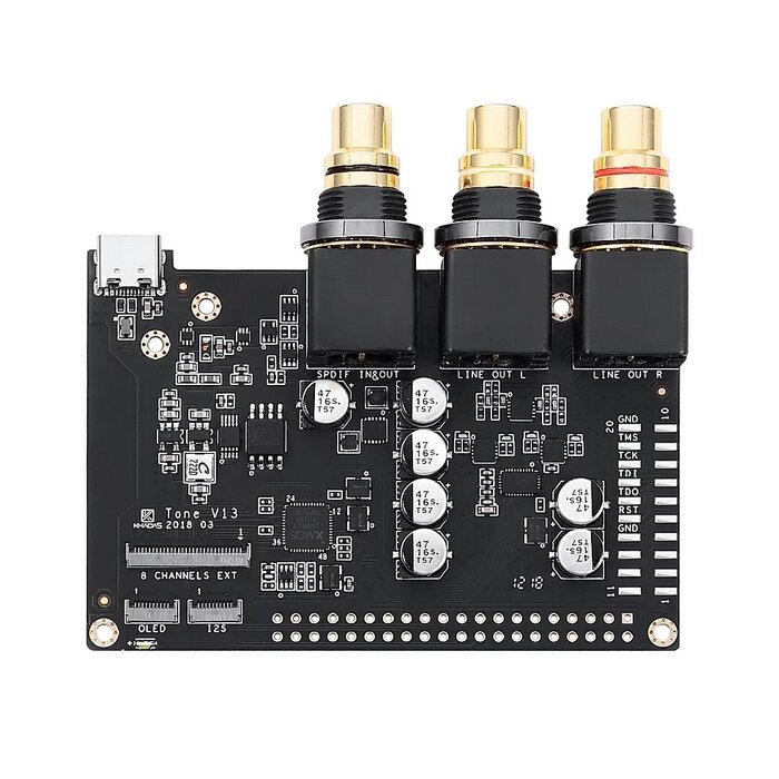 Плата интерфейсная Khadas Tone Board Generic Edition Hi-Res Audio Board Hi-Fi XMOS ES9038Q2M KTONE-G-001