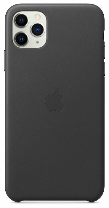 Чехол-накладка Apple Leather Case для iPhone 11 Pro Max - Black (MX0E2ZM/A)