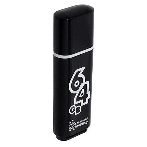 Smartbuy USB Drive 64Gb Glossy series Black SB64GBGS-K