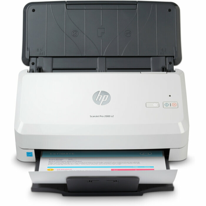 Сканер HP ScanJet Pro 2000 s2 6FW06A A4 Протяжный Светодиод 600x600dpi 48бита 35лист./мин. Кнопочная