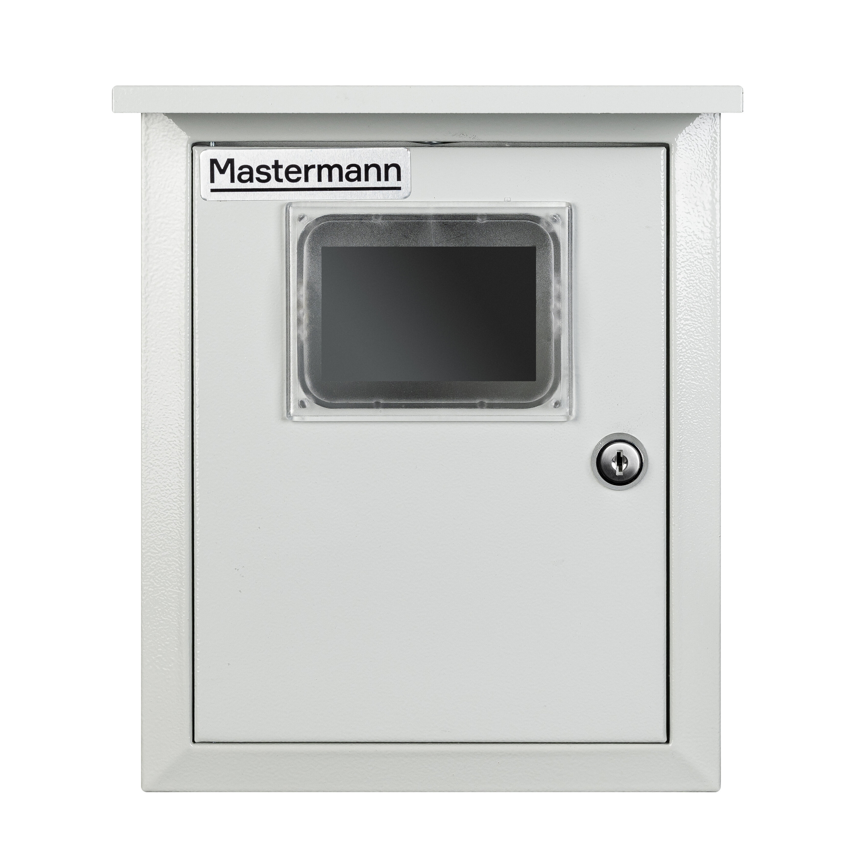 Универсальный монтажный шкаф с козырьком MASTERMANN 2КС (со стеклом), 330х280х140 мм, IP 41 - фотография № 3