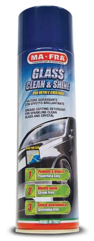 MA-FRA GLASS CLEAN&SHINE (spray) 500ML очиститель стекол и LCD экранов