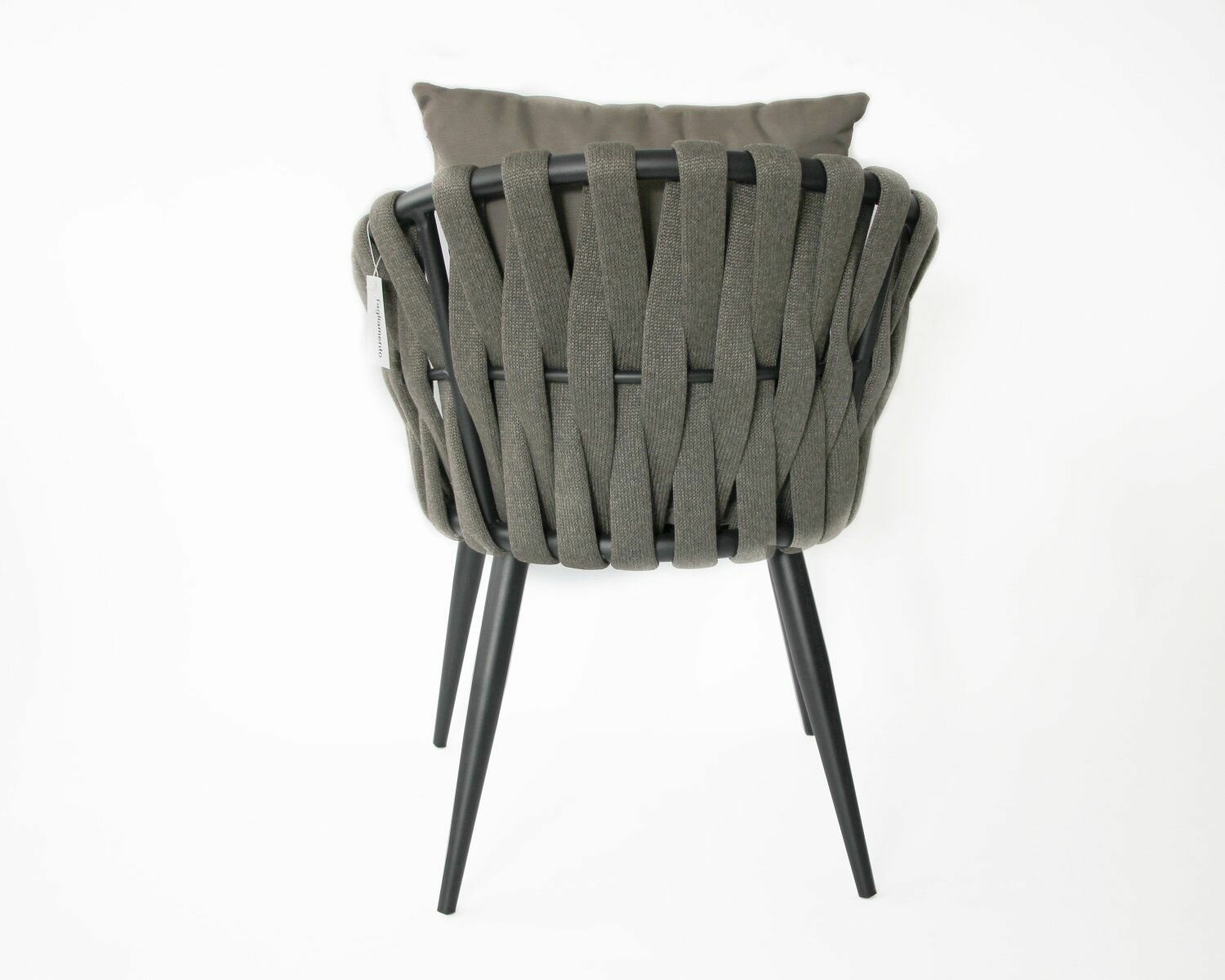 Кресло плетеное с подушками ReeHouse Verona Антрацит, темно-коричневый - фотография № 5