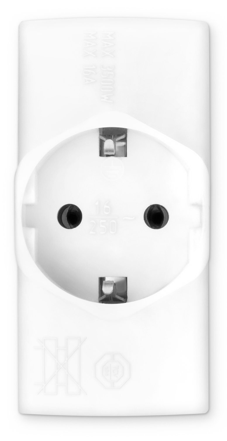 Сетевой разветвитель Buro BU-PS3TG-W (3 розетки) белый (пакет ПЭ) (10 шт. в упаковке) - фотография № 1