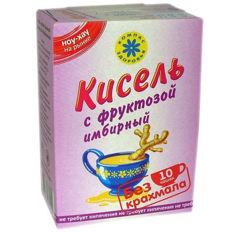 Кисель овсяно-льняной "Имбирный" на фруктозе "Компас Здоровья" 150 г