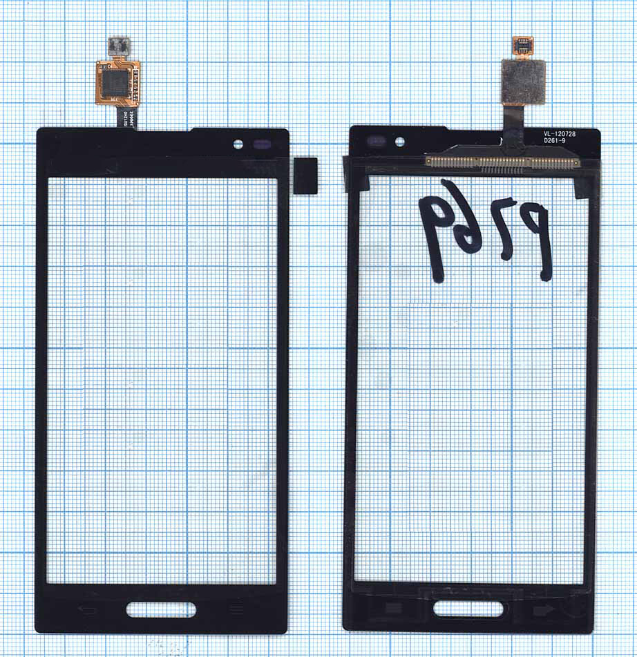 Сенсорное стекло (тачскрин) для LG Optimus L9 (P769) черное
