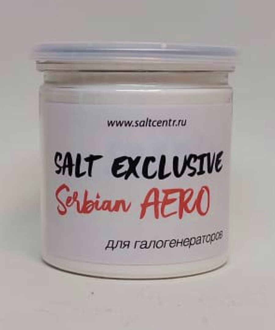 Saltcentr Сербская соль для галогенераторов в пластиковой баночке 250 г.