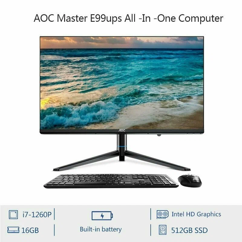 Моноблок AOC 24 " (Intel Core i7 1260P 2.1 GHz/ 23.8"/ 1920x1080/ 16GB/ 512Gb SSD/ Windows 11 Pro)