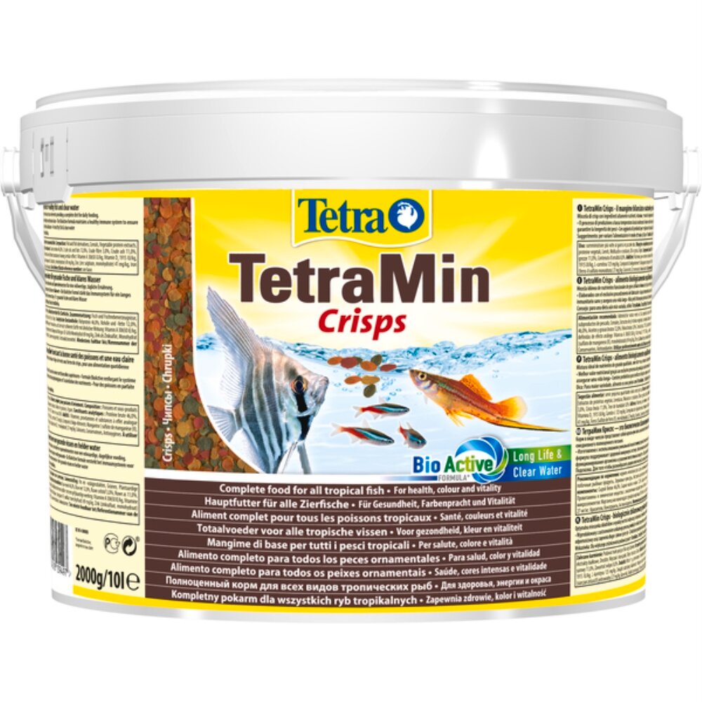 Корм для рыб крупных пресноводных TetraMin (тетра) 10л (2кг) Crisps чипсы - 1 шт