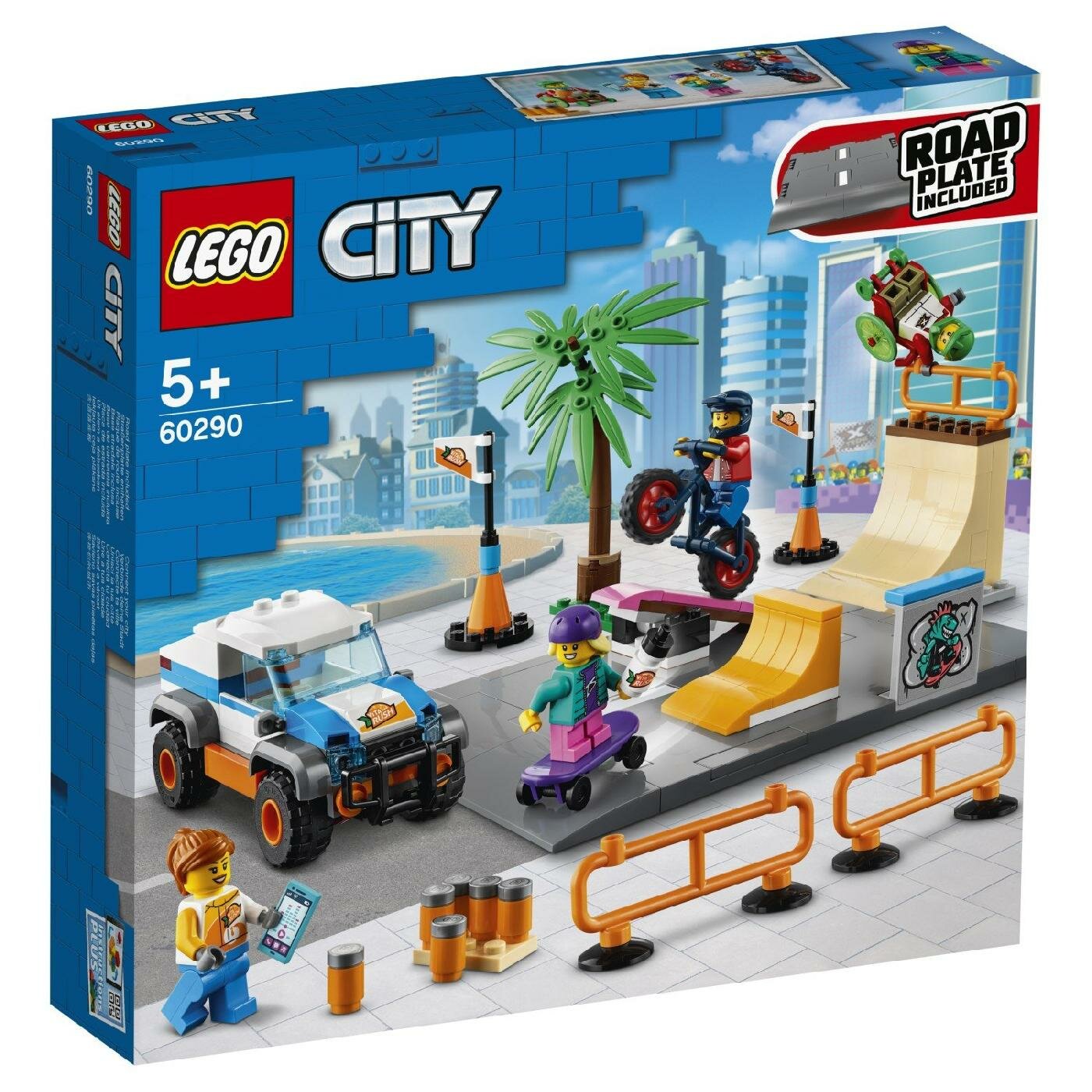 Lego City конструктор LEGO My City Скейт-парк 195 деталей 60290