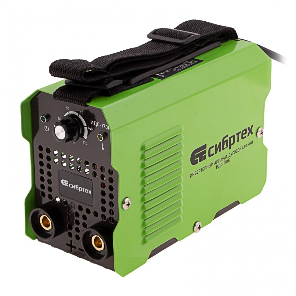 фото Инверторный аппарат дуговой сварки ИДС-170K, 170 А, ПВ 80%, диаметр электрода 1,6-3,2 мм Сибртех