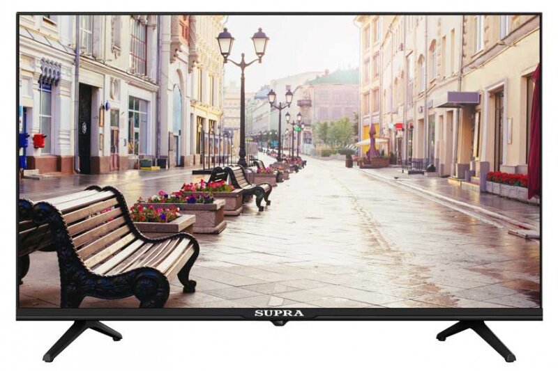 Телевизор LED Supra 32" STV-LC32ST00100W черный/HD READY/50Hz/DVB-T/DVB-T2/DVB-C/USB/WiFi/Smart TV (RUS)