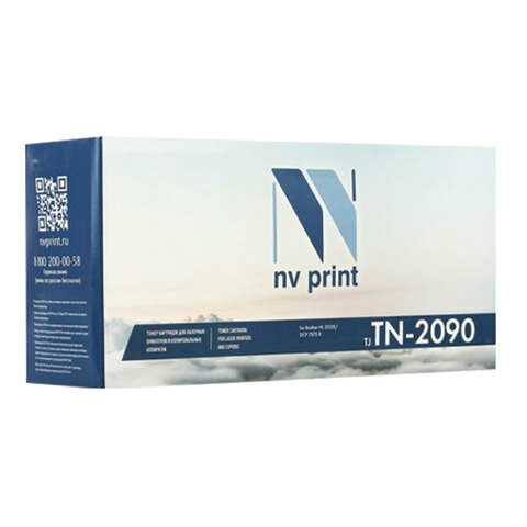 Картридж лазерный NV PRINT (NV-TN2090) для BROTHER DCP-7057R/7057W/HL-2132R, комплект 2 шт., ресурс 1000 стр.