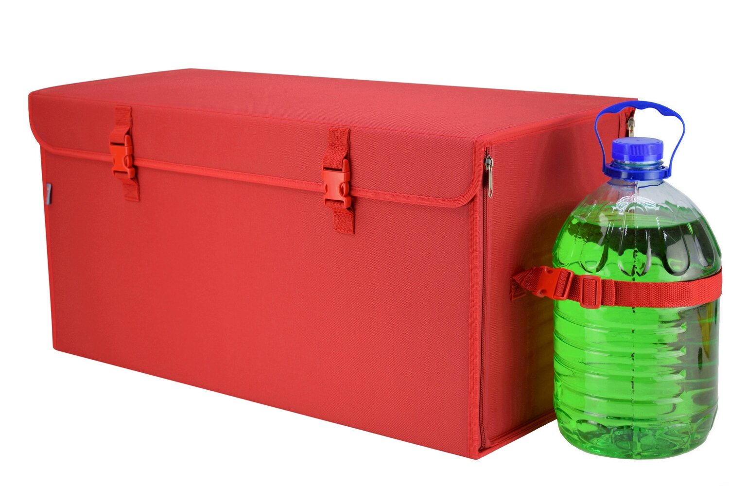 Органайзер в багажник "Лидер" (размер XL Plus). Цвет: красный.